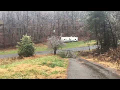 12-16-2020 Bedford County, VA - Blue Ridge Area - ICE Storm with Trees Coming Down