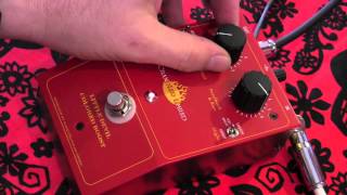 Video thumbnail for Chandler Limited LITTLE DEVIL Colored Boost guitar effects pedal demo by gearmanndude