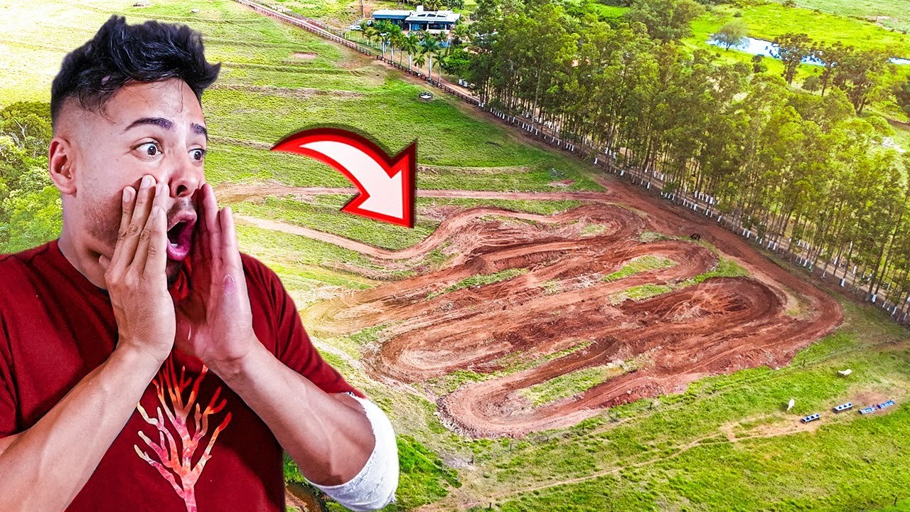 EXPERIMENTEI A NOVA PISTA DE MOTOCROSS DA MINHA FAZENDA