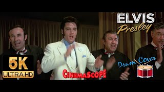 Elvis Presley AI 5K restored - Swing Down Sweet Chariot &quot;Drum Cover&quot;1969