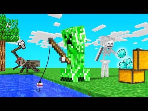 MINECRAFT But We're Playing As EVIL MOBS!
