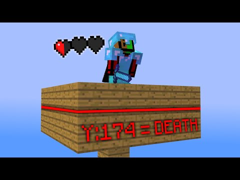 Insane Minecraft UHC: Dying at the Highest Y-Level Every Minute in the Sky