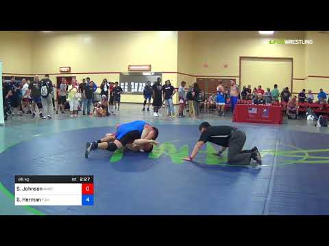 2018 Marine Corps US Open/Masters C Greco Roman 88 Con Semis - Scott Johnson (MNST) Vs. Scott Herm