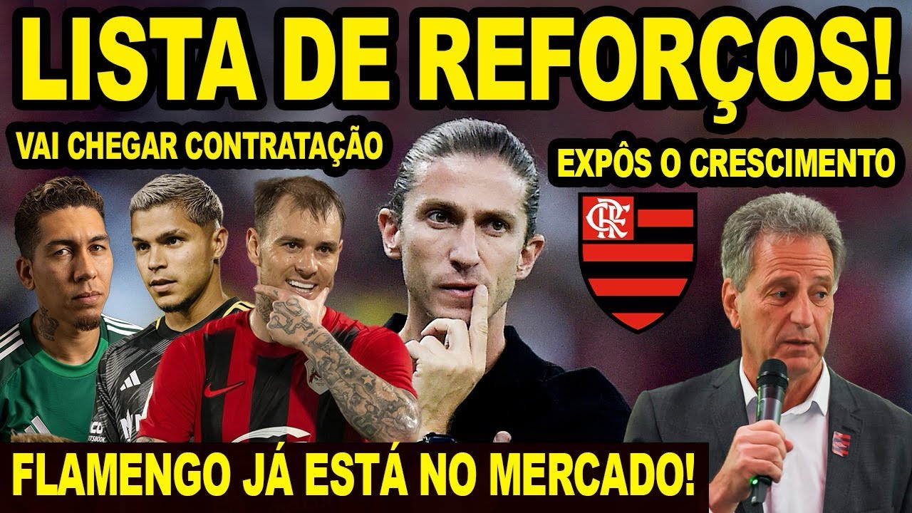 LISTA DE REFORÇOS PARA O FLAMENGO 2025! JOGADOR PROMOVIDO! LANDIM EXPÕE CRESCIMENTO DO MENGÃO! E+