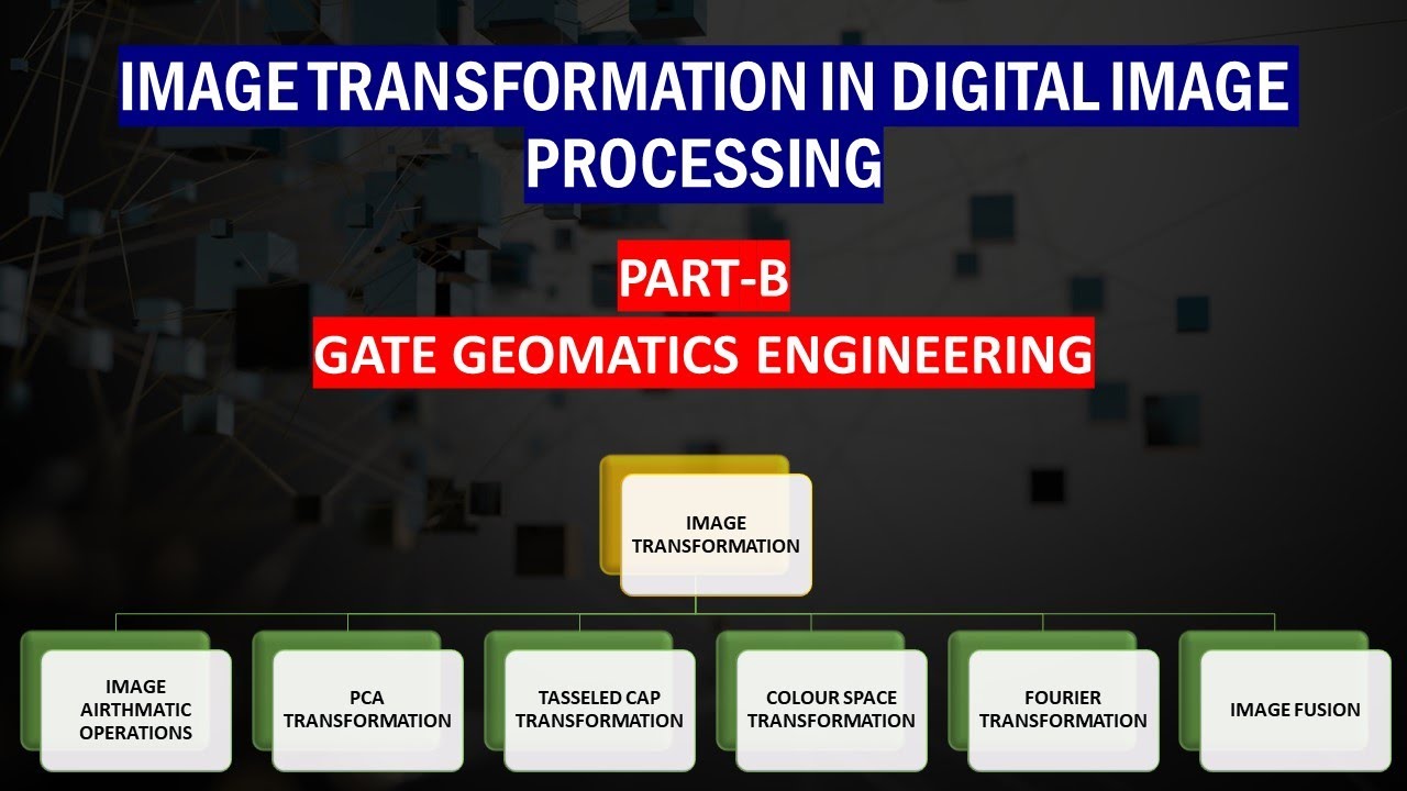 IMAGE TRANSFORMATION in DIGITAL IMAGE PROCESSING | PART-B REVISION| GATE GEOMATICS ENGINEERING #gate