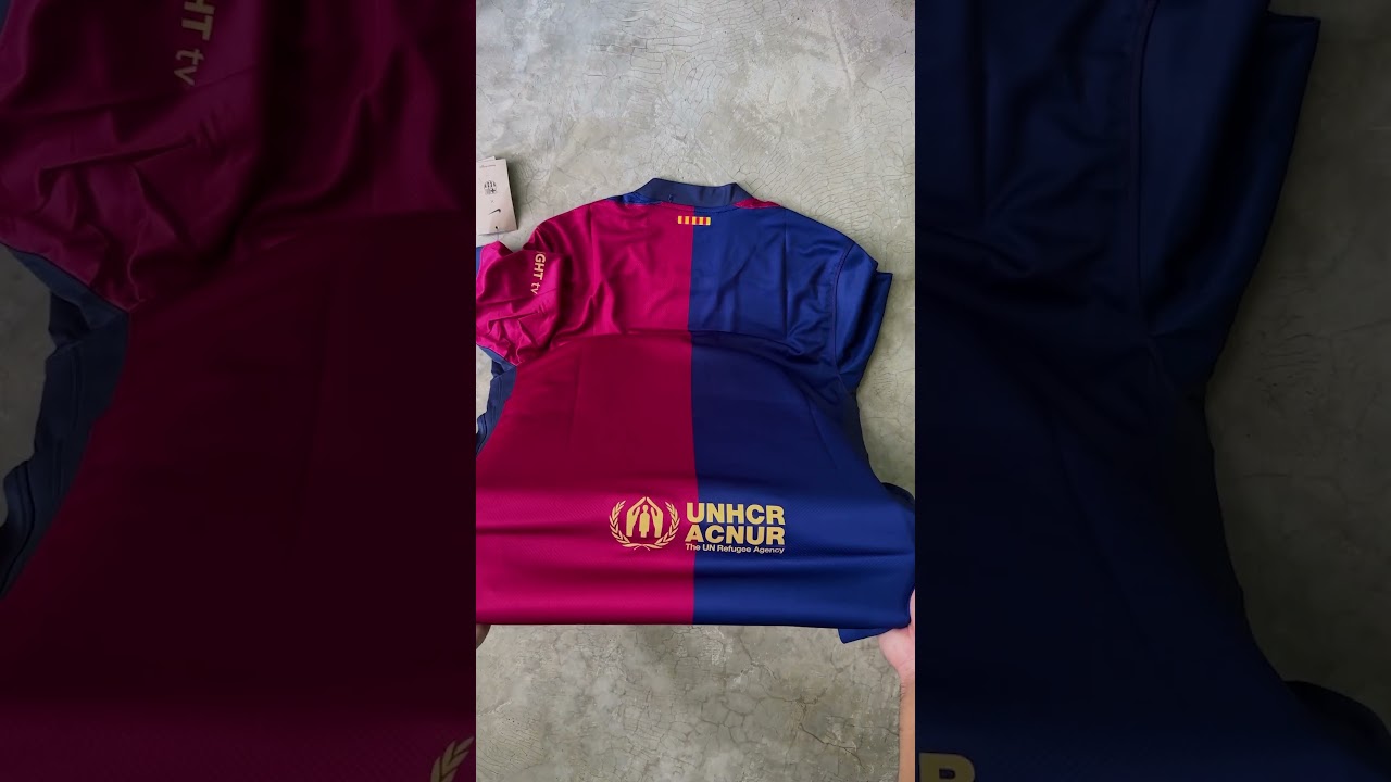 Unboxing: 24/25 Barcelona home jersey #football #soccer