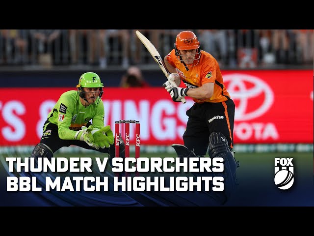 Perth Scorchers vs Sydney Thunder – Match Highlights I 04/01/23 I Fox Cricket