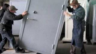How to move a LARGE or VERY HEAVY safe off a pallet. -By Sturdy Gun Safes