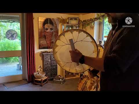 16" buffalo skin shamanic drum sound demo