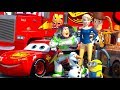 Disney Pixar Cars Meet Toy Story Lightning McQueen Teleports To Woody Buzz Bedroom