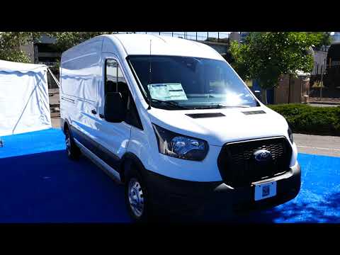 New 2021 Ford Transit 250 Cargo Van Exterior Walkaround & Interior Tour - 2021 Denver Auto Show