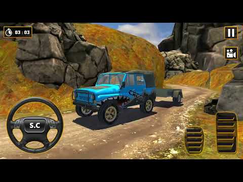 Offroad Cargo Jeep Driving 3d - Offroad 4x4 Vehicles Driving Sim Endless Mode - Android Gameplay