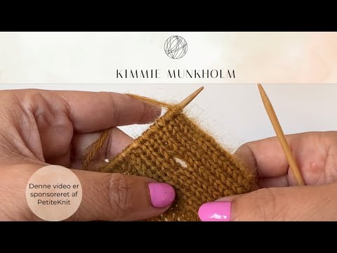 Knaphul i dobbeltstrik uden at bryde garnet