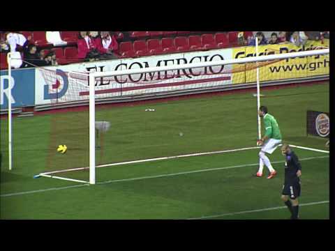 Gol de Sangoy en el Sporting de Gijón (1-0) SD Huesca - HD