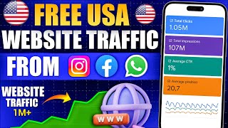 FREE USA website traffic 2025 | Website pe Traffic kaise laye| Get Website Traffic from Social Media