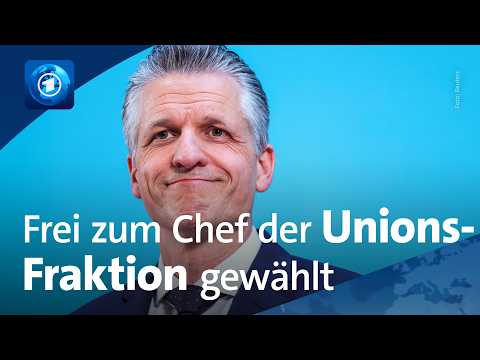 Video Thumbnail: Nachfolge von Spahn: Frei zum Fraktionschef der Union gewählt