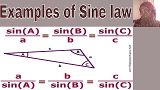 Examples of Sine Law (Sine Rule)