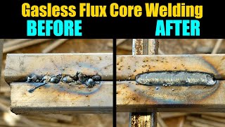 Learn Perfect Flux Core Welds In 10 Mins | Gasless Flux Core Welding For Beginners Tips And Tricks |