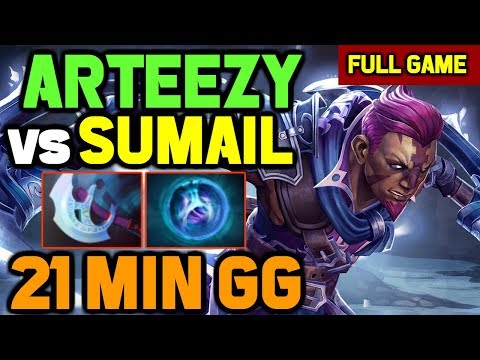 Arteezy vs Sumail - Carry vs Carry SHOWDOWN - Agressive Antimage gameplay