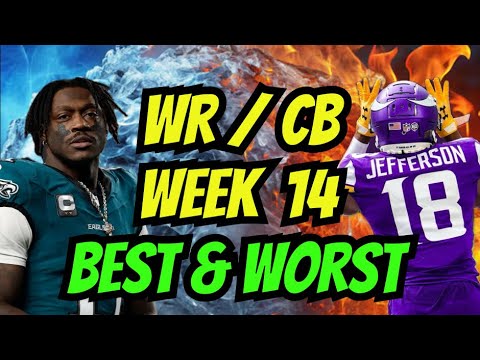 WEEK 14 Best & Worst WR/CB Matchup Targets + Man vs Zone | Fantasy Football 2025