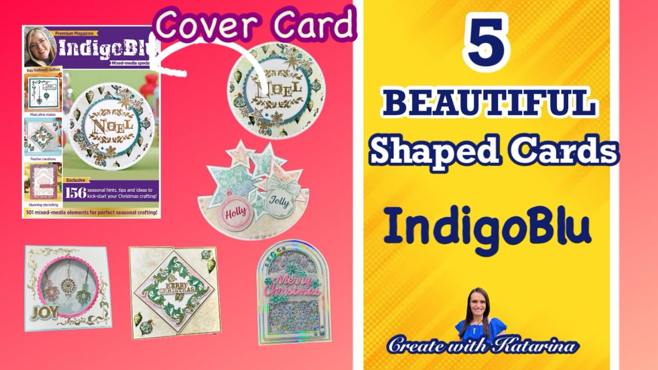 5 Beautiful Shaped & Interactive Cards 💖 IndigoBlu Magazine Box Kit ✨ Craft Essentials 174