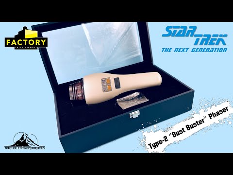 Factory Entertainment Star Trek The Next Generation TYPE-2 "Dust Buster" PHASER Video Review