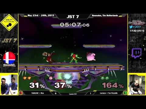 JST7 - Trinity92 + Meo Vs Lorenzo + Var Parasite - SSBM Doubles Bracket Losers R4