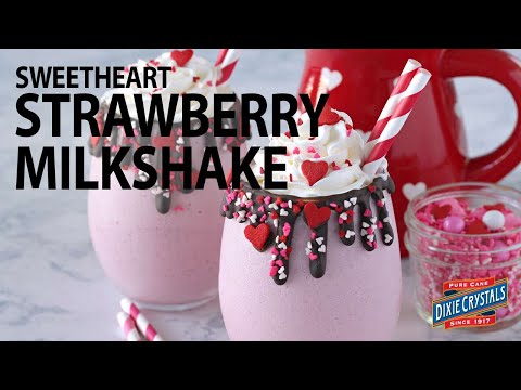 How to Make a Sweetheart Strawberry Milkshake for...