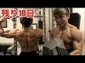 大会10日前!!減量末期のガチの肩トレ!!全種目全セット大公開!!