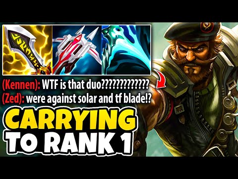 Challenger Gangplank Hard Carrying TF Blade To Rank 1! (Unstoppable Duo)