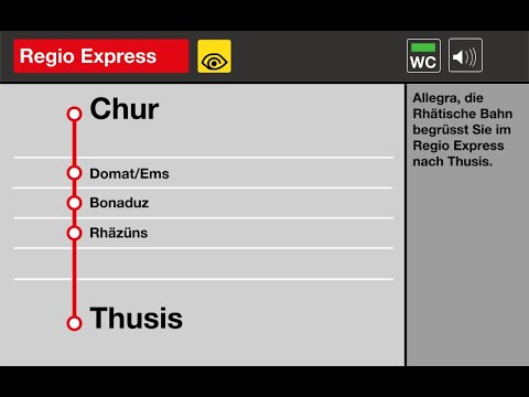 RhB Ansagen » RE Chur — Thusis (2023) | SLBahnen