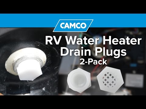 RV Water Heater Drain Plugs (with no-insect vents)