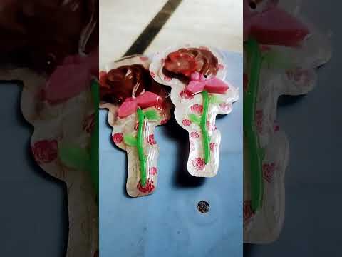 # Rose shaped chocolate 🍫 and Lotte jellies #short