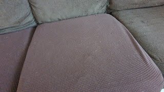 Do these stay in place What happens if I dry them H.VERSAILTEX Stretch Couch Cushion Covers Indivi