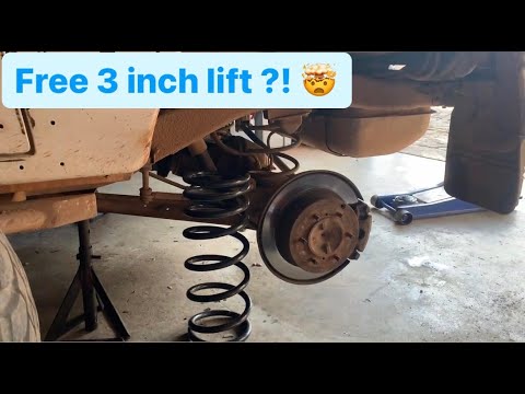 Installing a 3 inch lift for free on my Gen 2 Pajero !