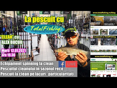 Pescuit la clean cu naluci artificiale  - spinning