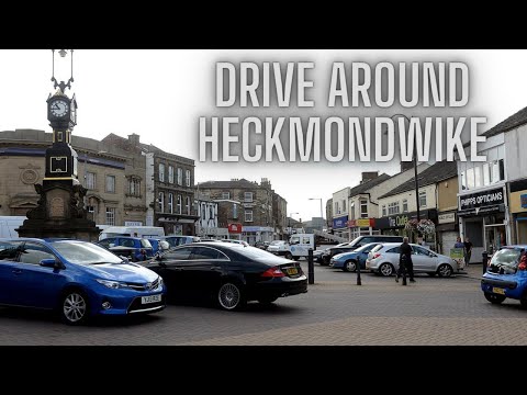 Driving Around Heckmondwike Kirklees West Yorkshire United Kingdom