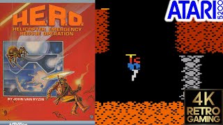 H.E.R.O. Atari 5200 4k 60 fps Longplay