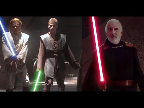 Anakin & Kenobi vs Dooku [4K HDR] - Star Wars: Attack of the Clones