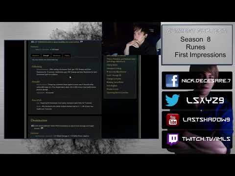 Season 8 Runes - First Impressions ft. Saiph (formerly of C9)