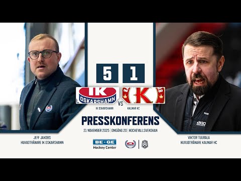 IK Oskarshamn – Kalmar HC | Presskonferens 21 november 2025