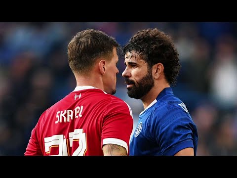 Diego Costa vs Martin Skrtel Fight | Liverpool Legend Vs Chelsea Legend Charity Match 