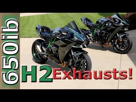 Kawasaki Ninja H2 | Akrapovic vs Brock's Performance exhaust