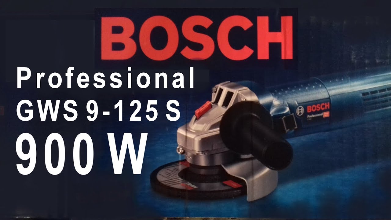 BOSCH  GWS 9-125 S - 900 W # Szlifierka kątowa 900 W -  regulacja  obrotów