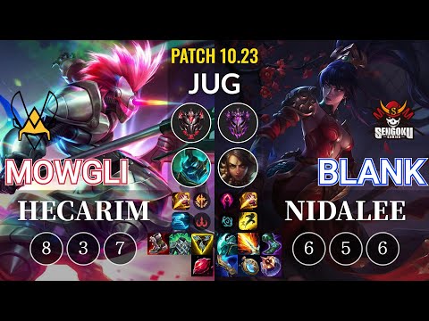 VIT Mowgli Hecarim vs SG Blank Nidalee Jungle - KR Patch 10.23