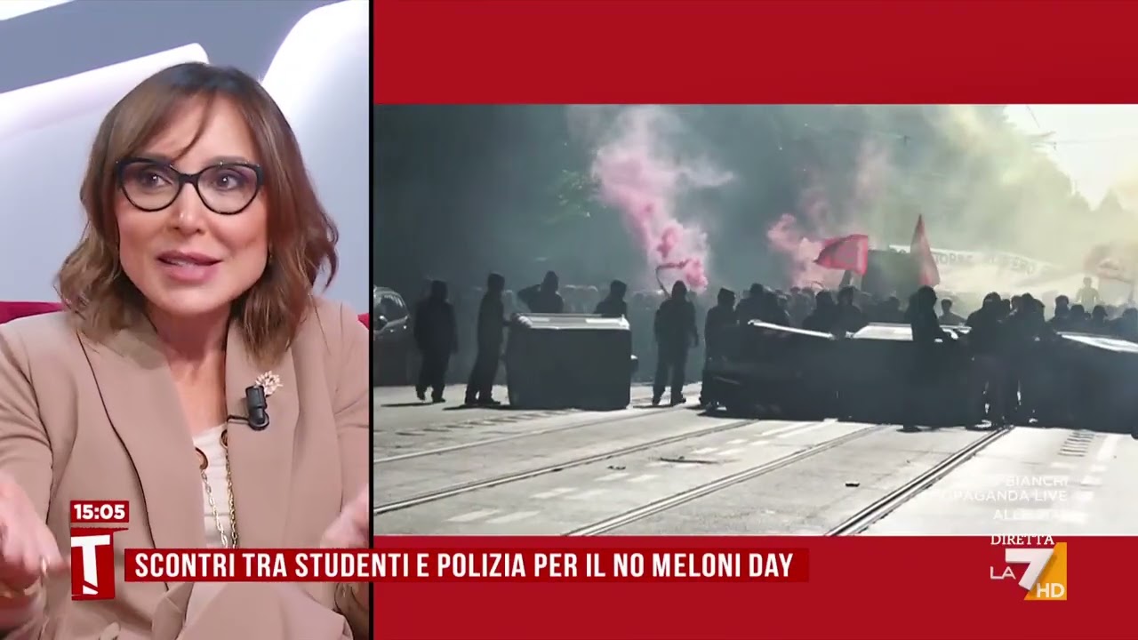 Studenti in piazza, Lucaselli: "Immagini terribili, non c'entra nulla bruciare bandiere USA e ...