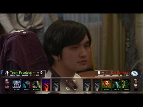 The Kiev Major | Group Stage Day 1 - Team Faceless vs Evil Geniuses | Game 1