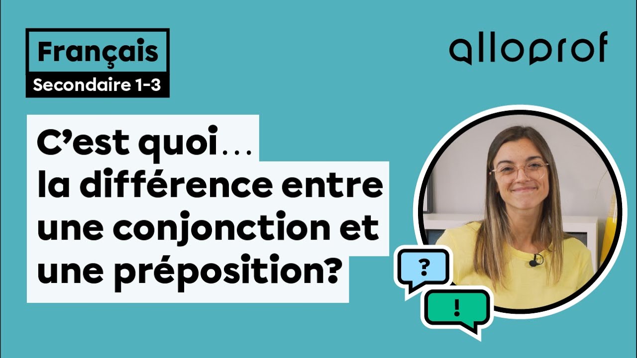 La préposition Secondaire Alloprof