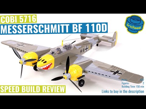 Cobi istorinė kolekcija Antrojo pasaulinio karo Messerschmitt BF 110D (5716)