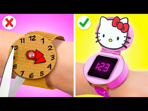 FUN AND GENIUS SCHOOL SUPPLY FROM CARBOARD🌈 Art Hacks by 123GO! GLOBAL